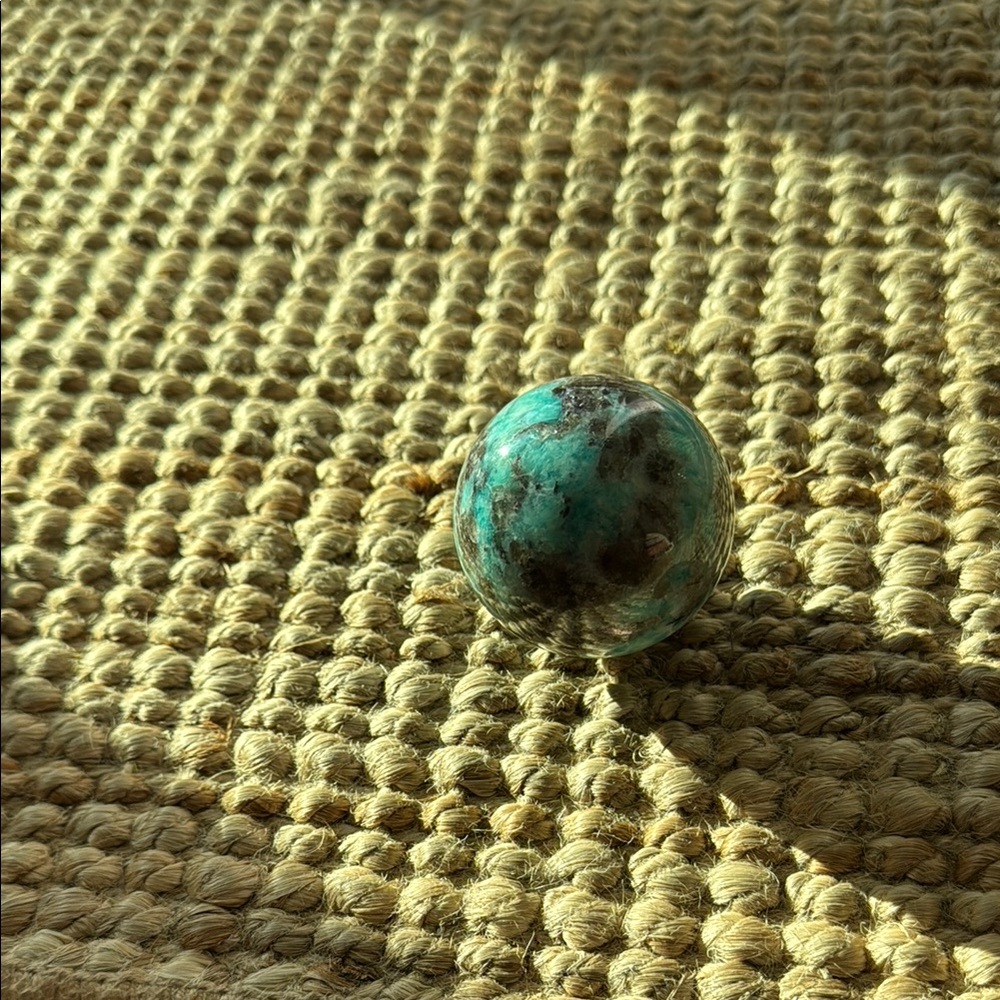 Medium Amazonite and Smoky Sphere - Metaphysical Crystal